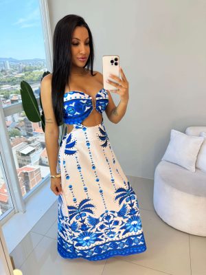 vestido longo (nude)