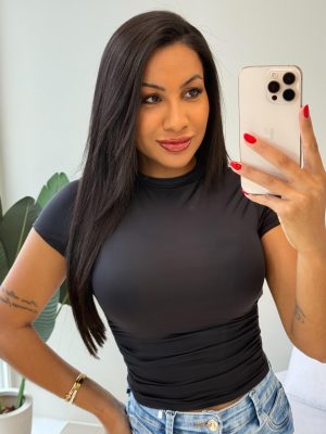 cropped manga princesa (preto)