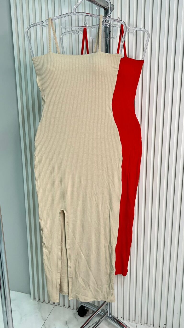 vestido midi canelado vestido midi canelado