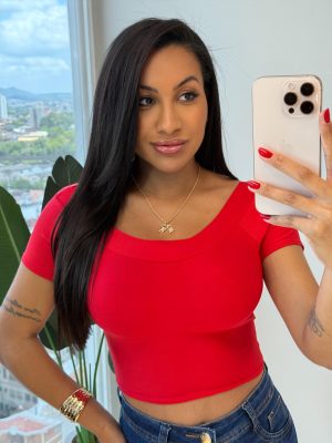 cropped ombro a ombro (vermelho)