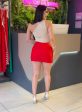 short saia (vermelho)