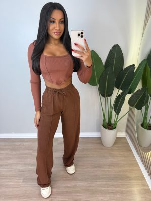 calÇa lanzinha (marrom)