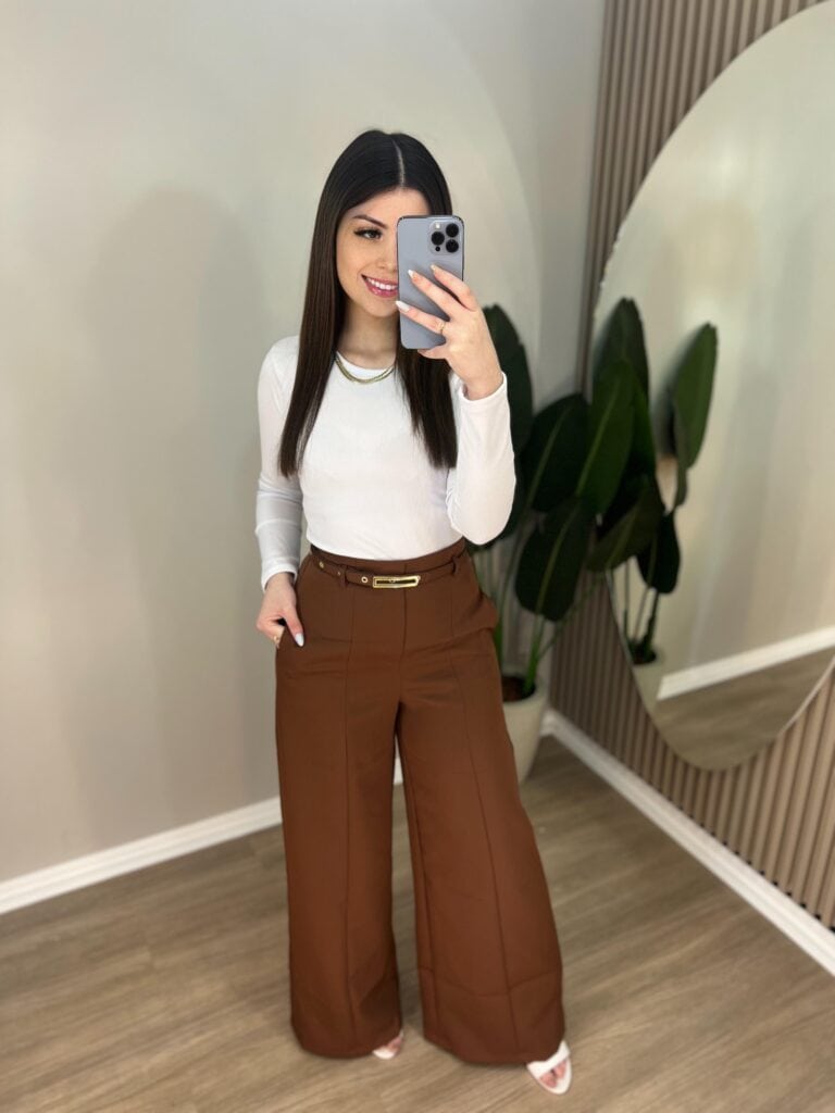 calÇa wide leg alfaiataria (marrom) calÇa wide leg alfaiataria (marrom)