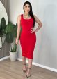 vestido midi gringa (vermelho)