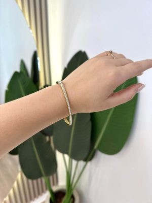 bracelete strass (dourado)