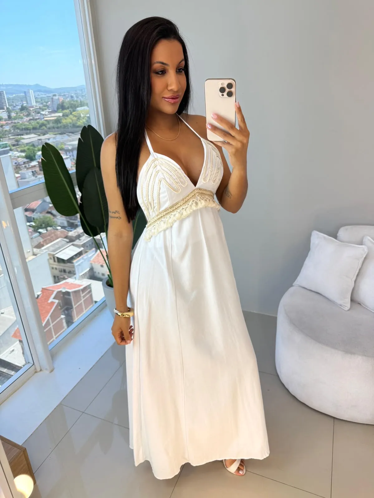 vestido longo (branco)
