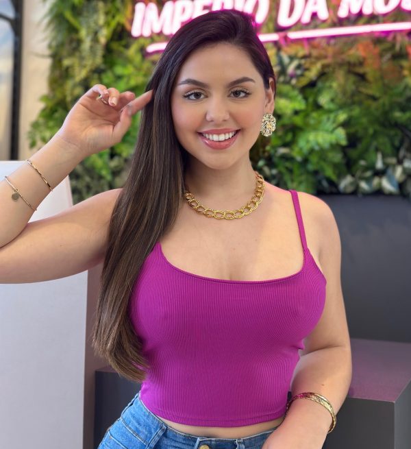 cropped poliamida (fÚcsia)