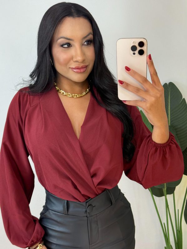 blusa viscose (marsala)