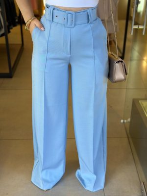 calÇa pantalona social (azul)