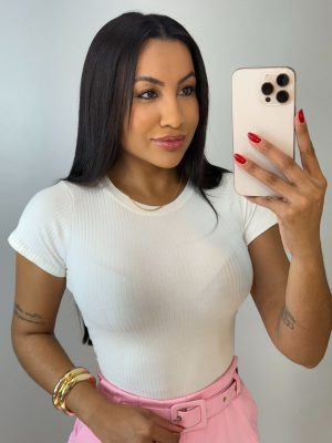 blusa canelada (branco)