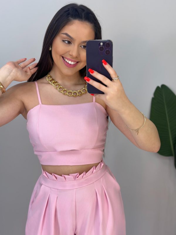 conjunto alfaiataria (rosa) conjunto alfaiataria (rosa)