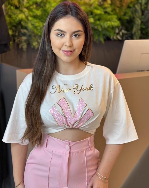 cropped t shirt (off white)