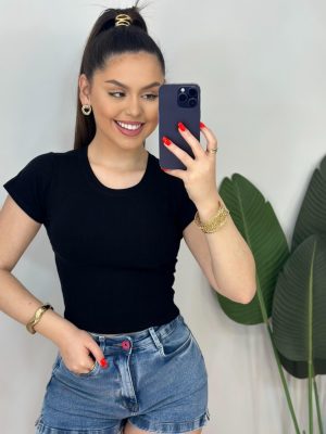 cropped canelado (preto)