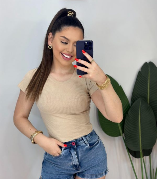 cropped canelado (nude)