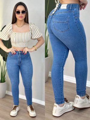 calÇa jeans melinda (lavagem media)