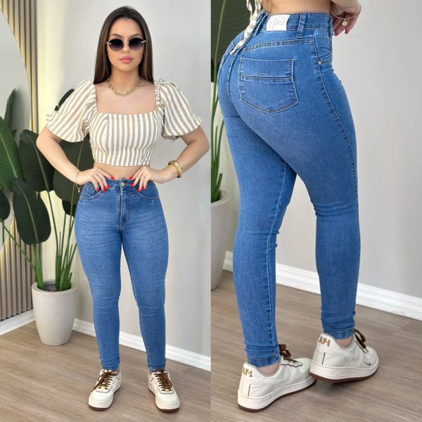 calÇa jeans melinda (lavagem media)