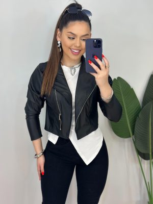 jaqueta courino (preto)