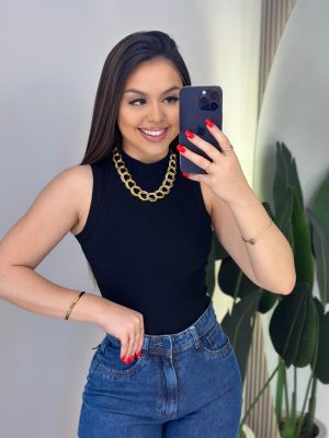blusa canelado (preto)
