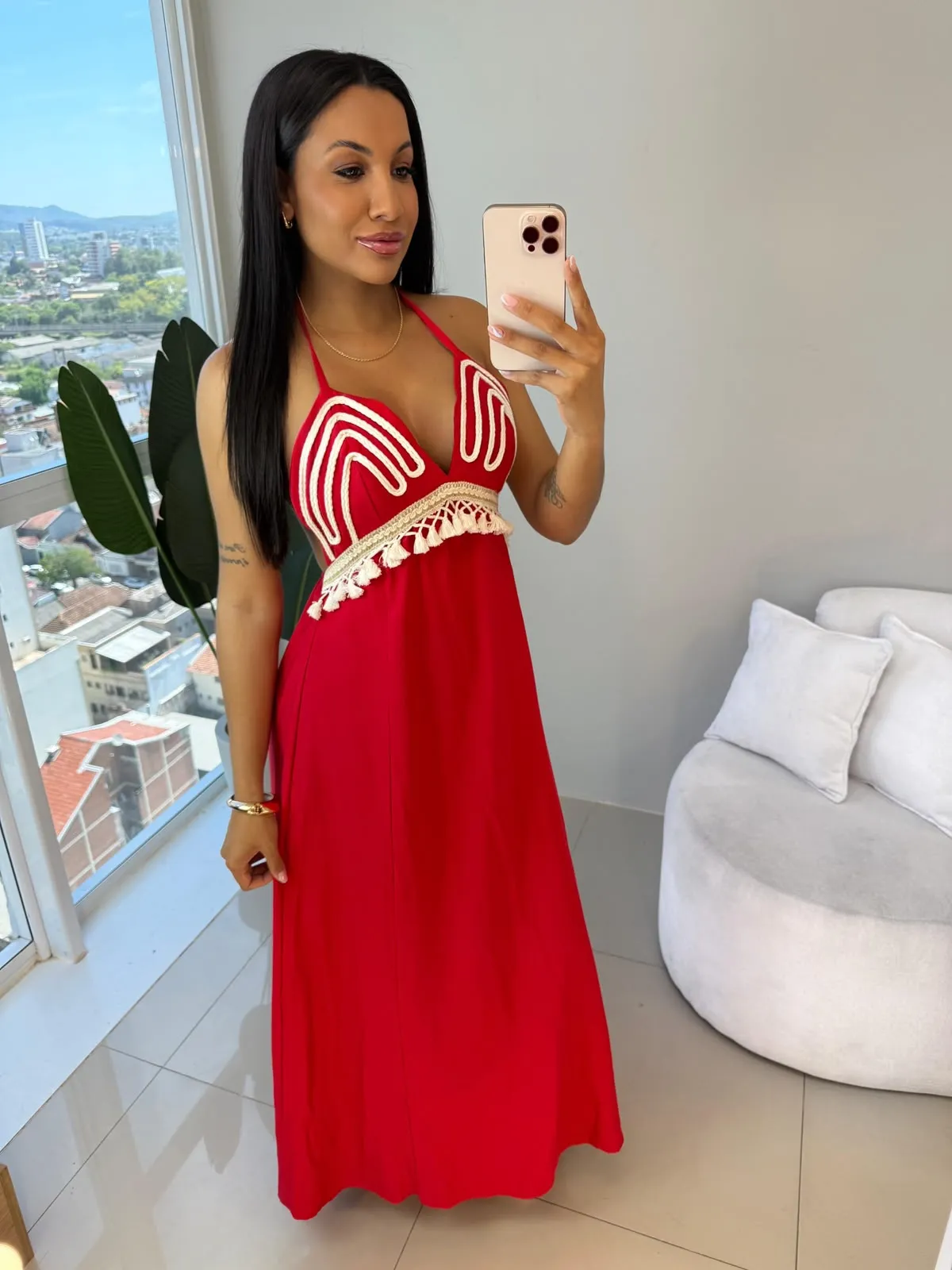vestido longo (vermelho)