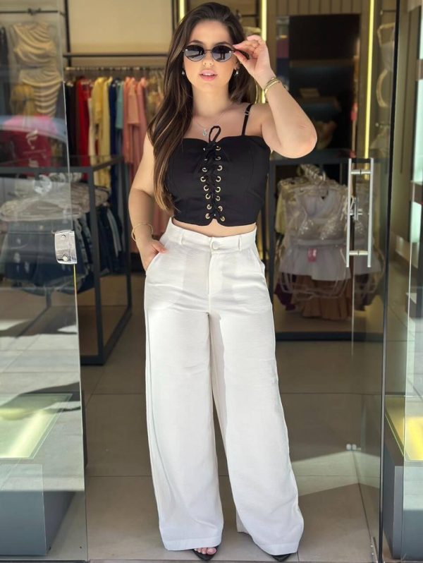 calÇa pantalona (branco)