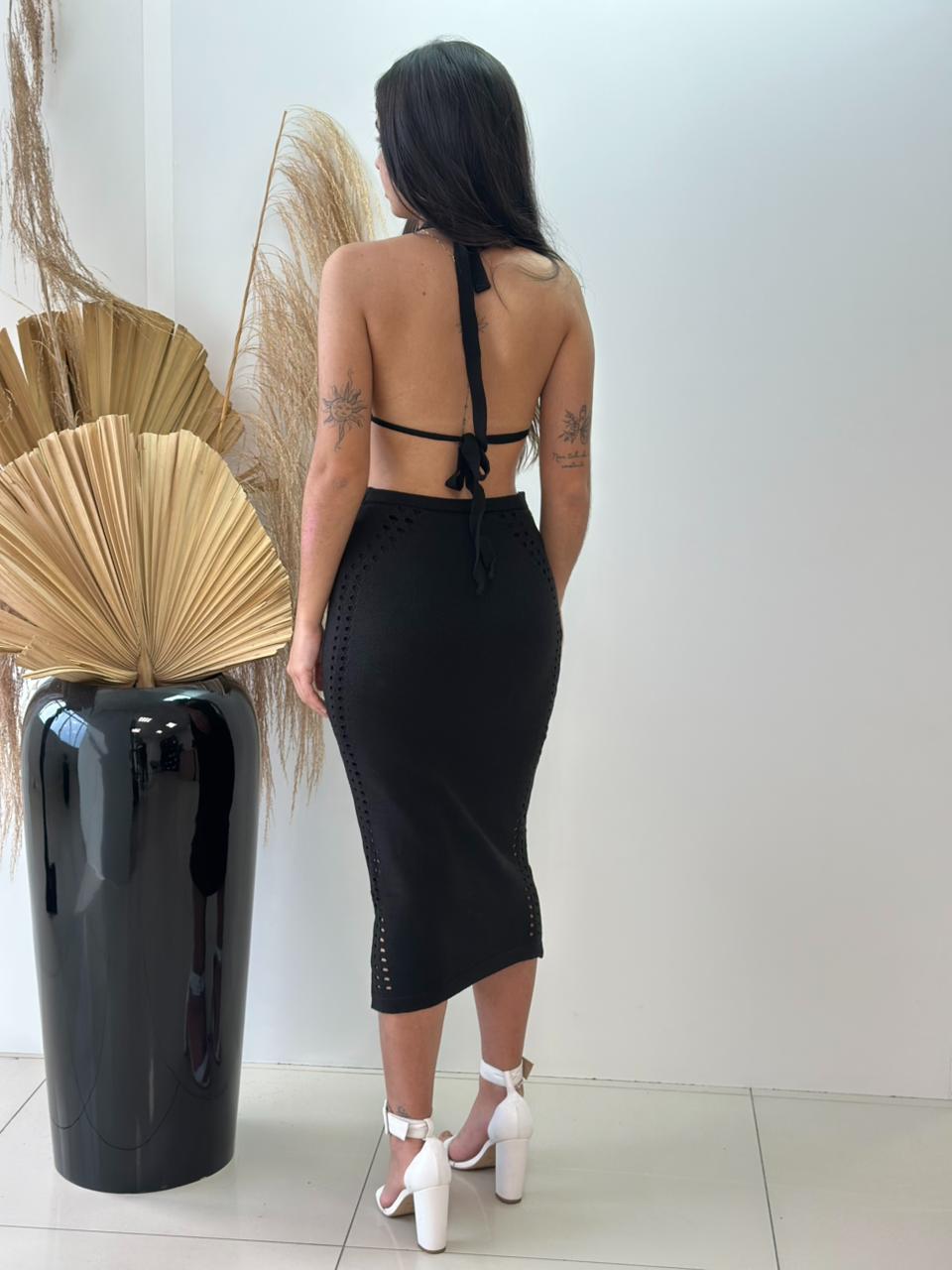 vestido modal (preto)