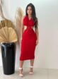 vestido modal (vermelho)