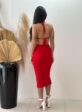 vestido modal (vermelho)
