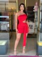 vestido poliamida (vermelho)