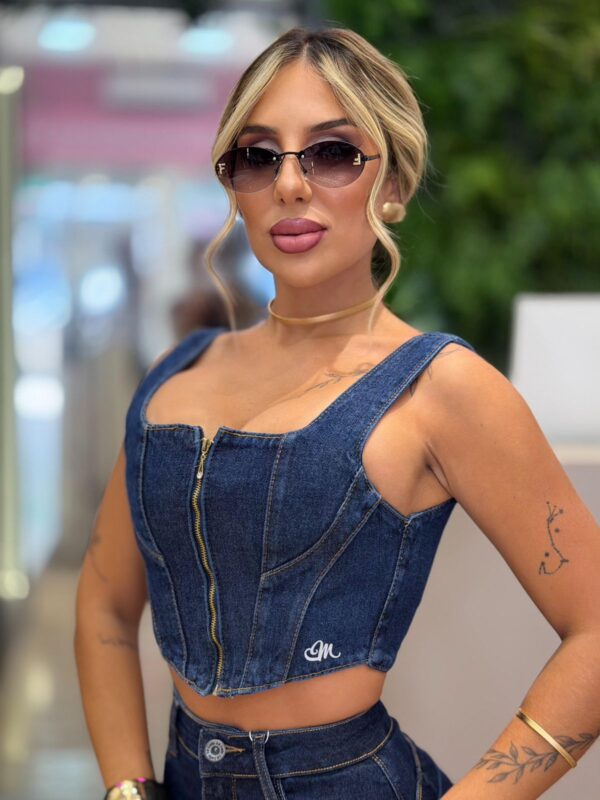 cropped melinda (azul)