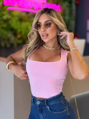 blusa poliamida (rosa)