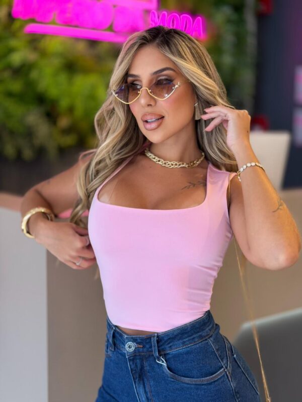 blusa poliamida (rosa)