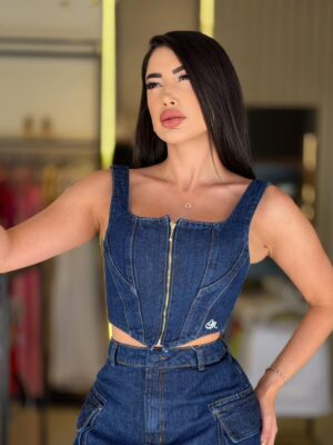 cropped melinda (azul)