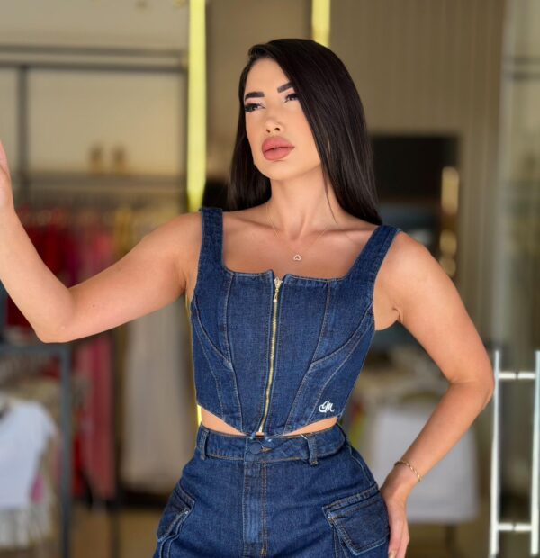 cropped melinda (azul)