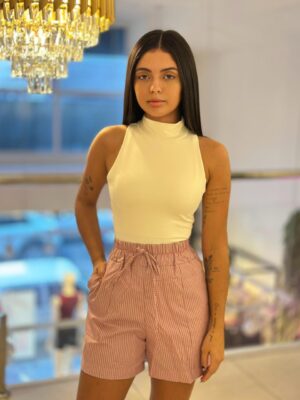 short listrado (rosa)