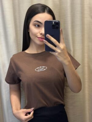 t shirt prada (marrom)