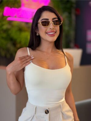 cropped alÇa fina poliamida (marfim)