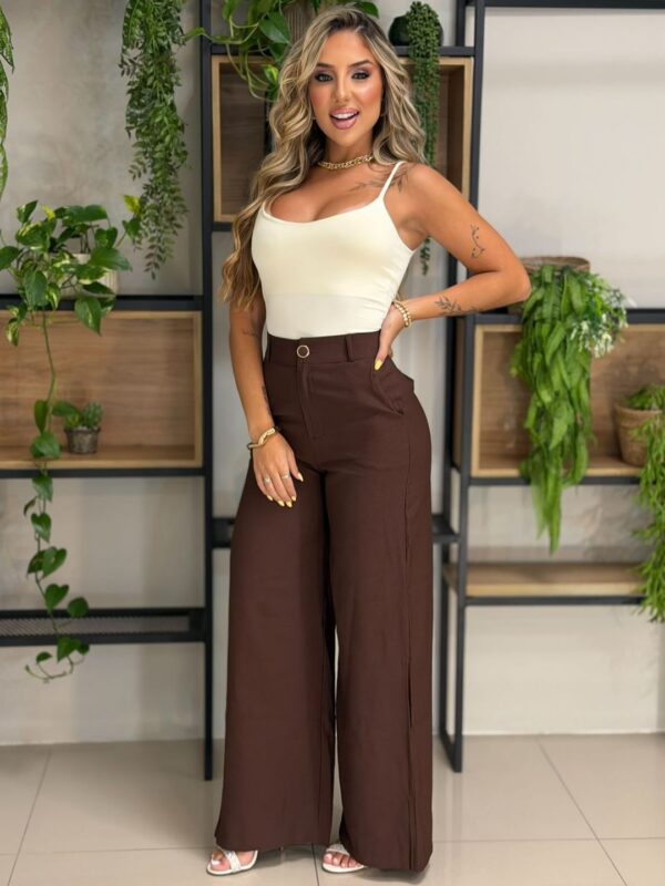 calÇa pantalona (marrom)