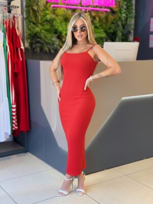 vestido midi ribna (