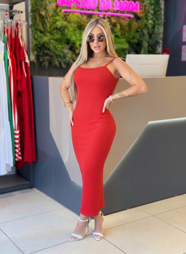 vestido midi ribna (