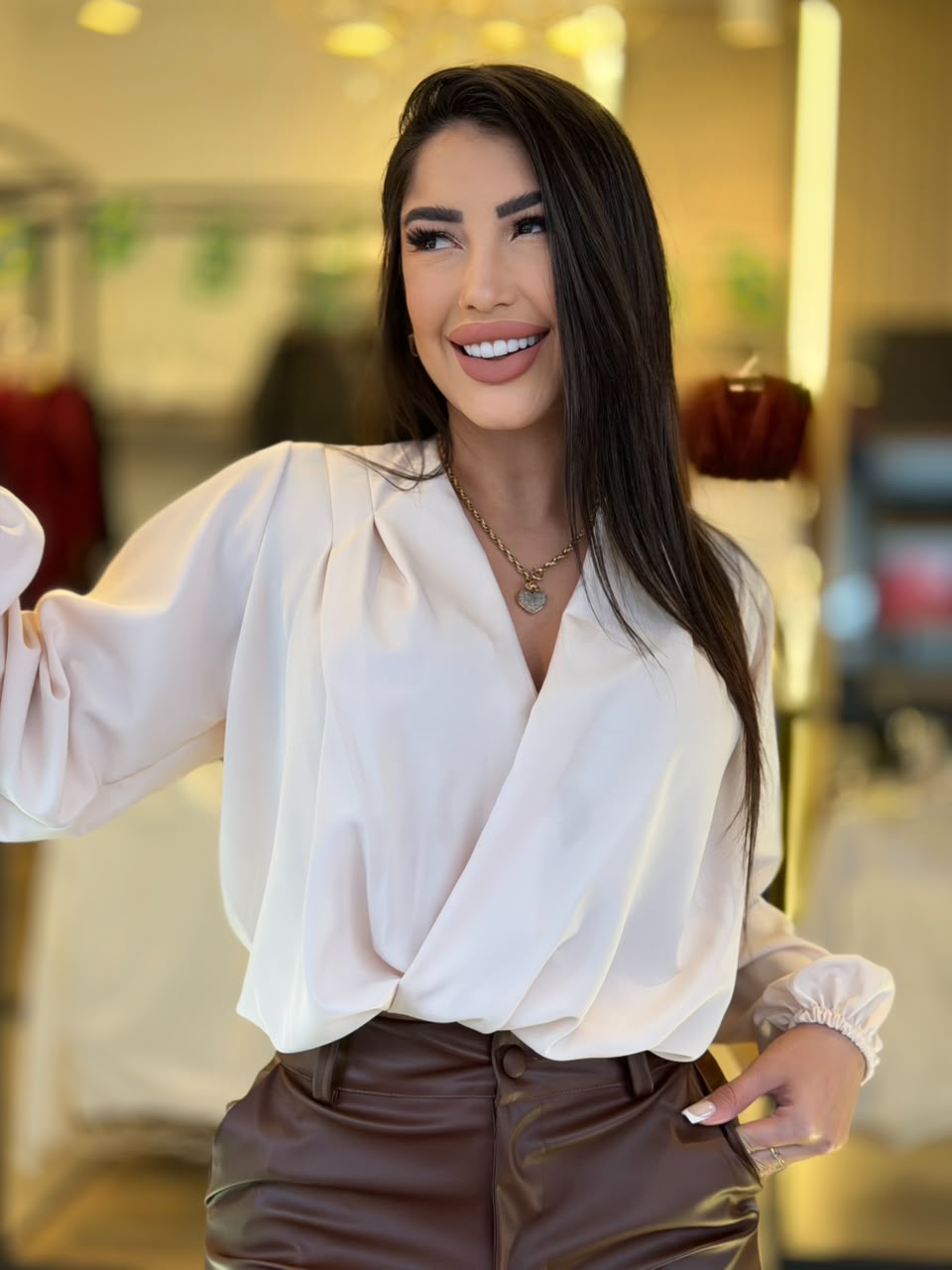 camisa viscose (nude)
