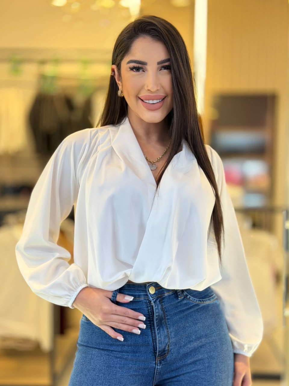 camisa viscose (branco)
