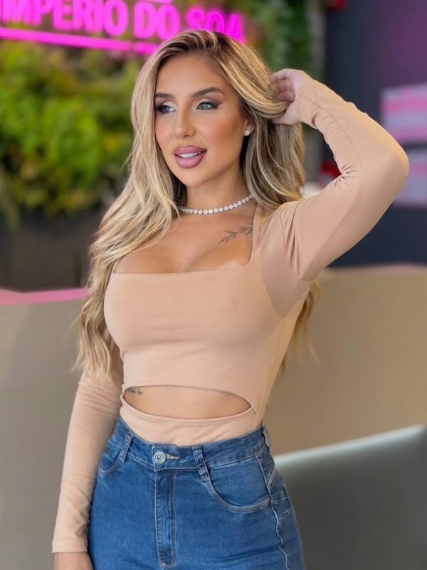 body poliamida (nude)