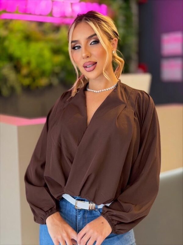 camisa viscose (marrom cafÉ)