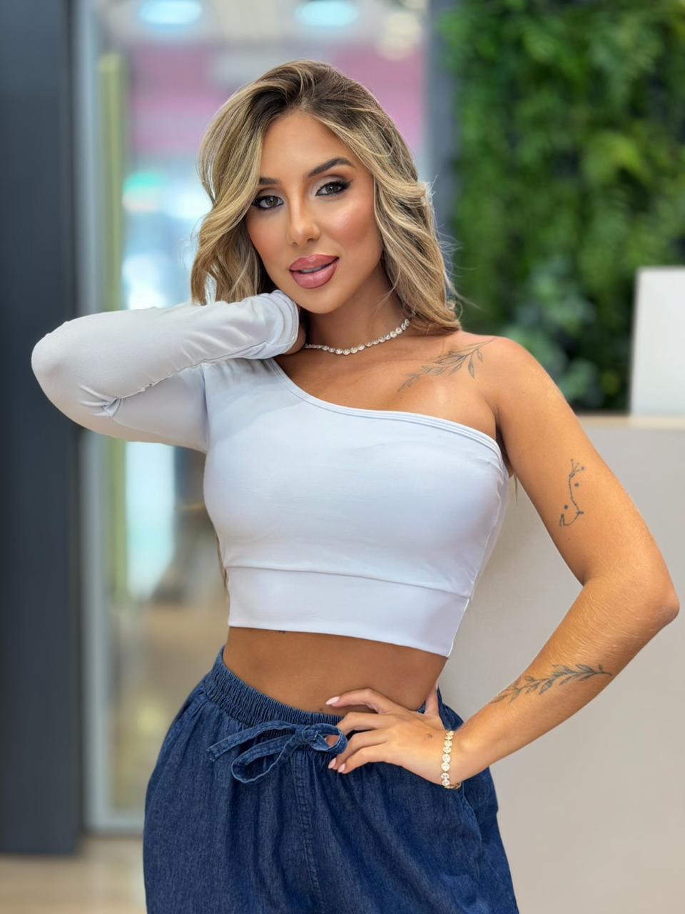 CROPPED MULA MANCA (BRANCO)