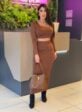 conjunto poliamida (marrom)