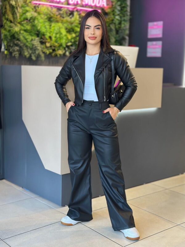 calÇa wide leg courino (preto)