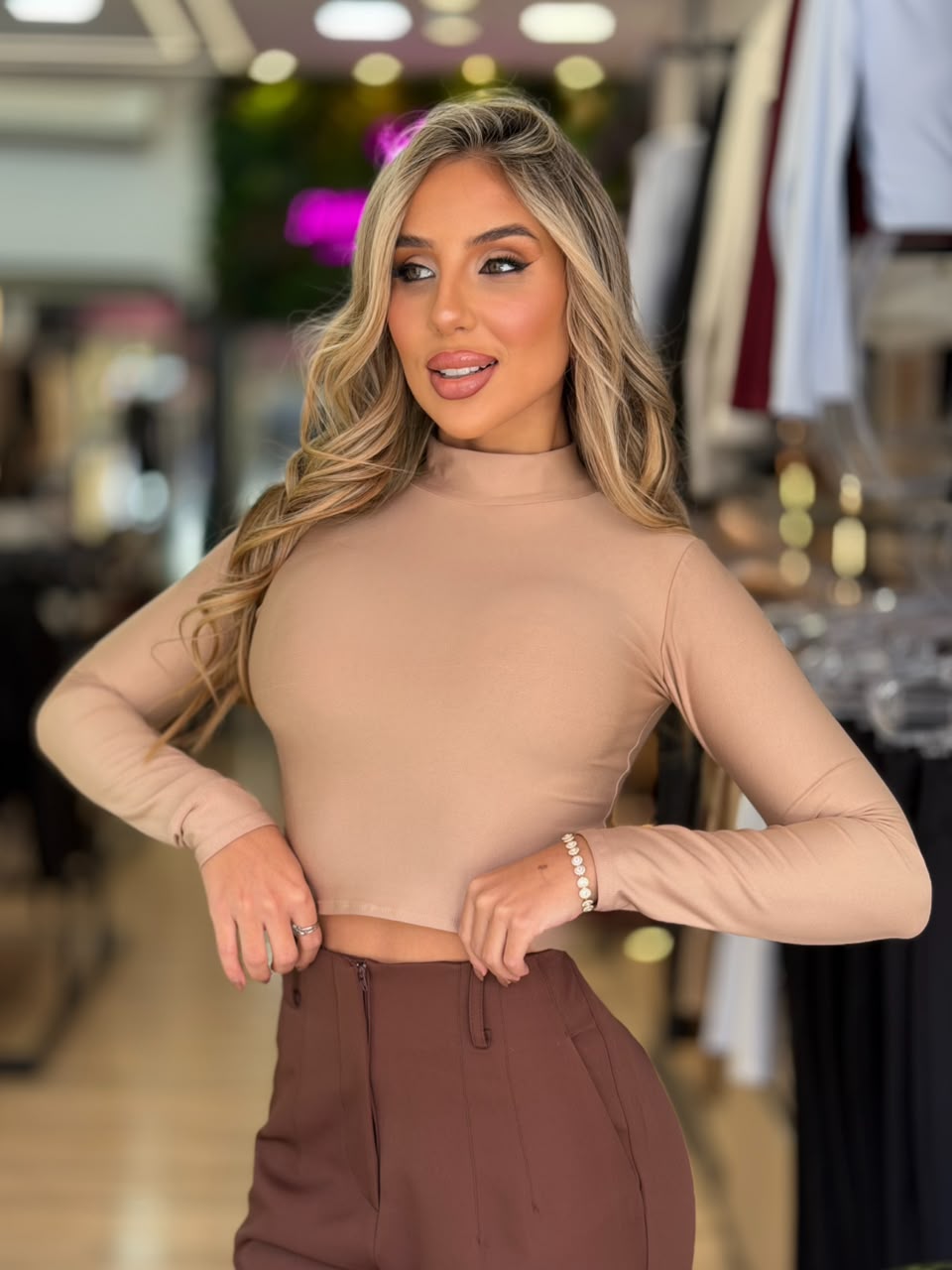 cropped gola (nude)