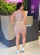 vestido zara (nude)
