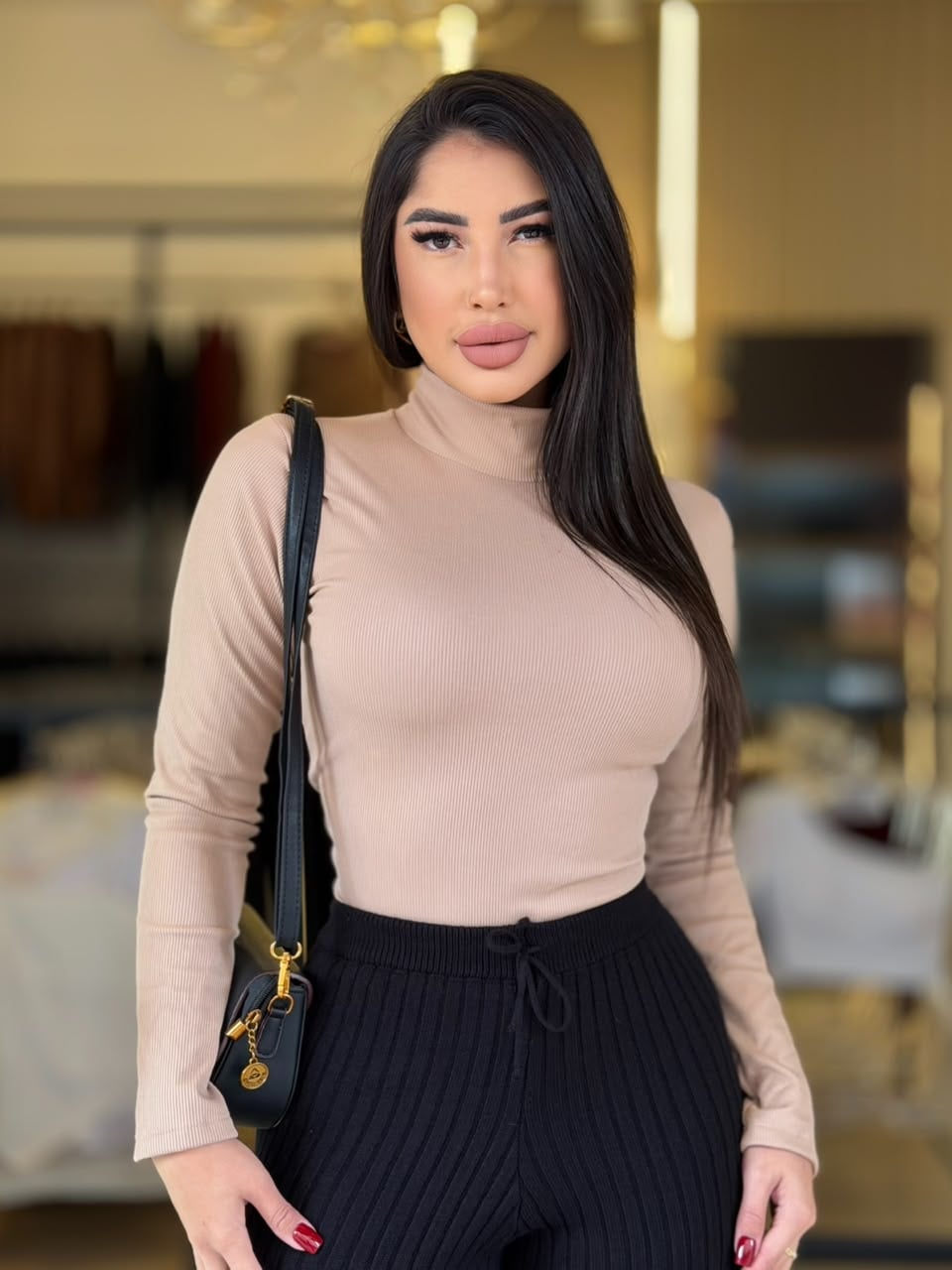 blusa tÉrmica gola (nude)