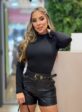 short courino cinto (preto)